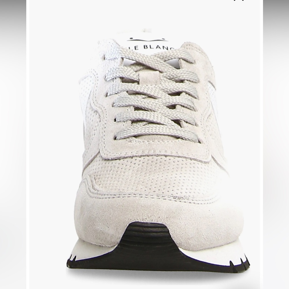 NWT VOILE BLANCHE JULIA Suede Sneaker in Ice - Picture 3 of 15